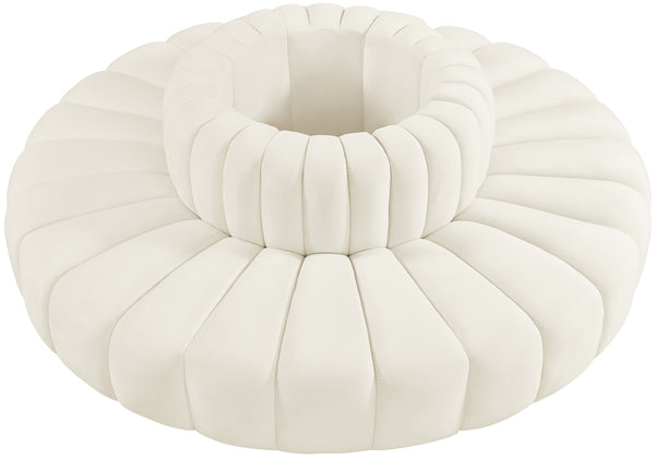 Arc Cream Velvet Modular Sofa 103Cream-S8D Meridian Furniture