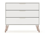 Manhattan Comfort Rockefeller Mid-Century Modern Dresser White 103GMC1