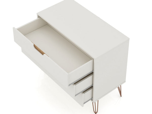Rockefeller Dresser in Off White 103GMC8 Manhattan Comfort