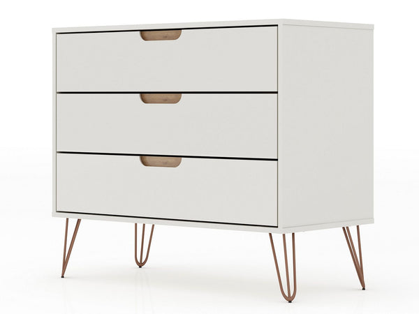 Rockefeller Dresser in Off White 103GMC8 Manhattan Comfort