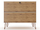 Rockefeller Dresser in Nature and Textured Grey 103GMC7 Manhattan Comfort