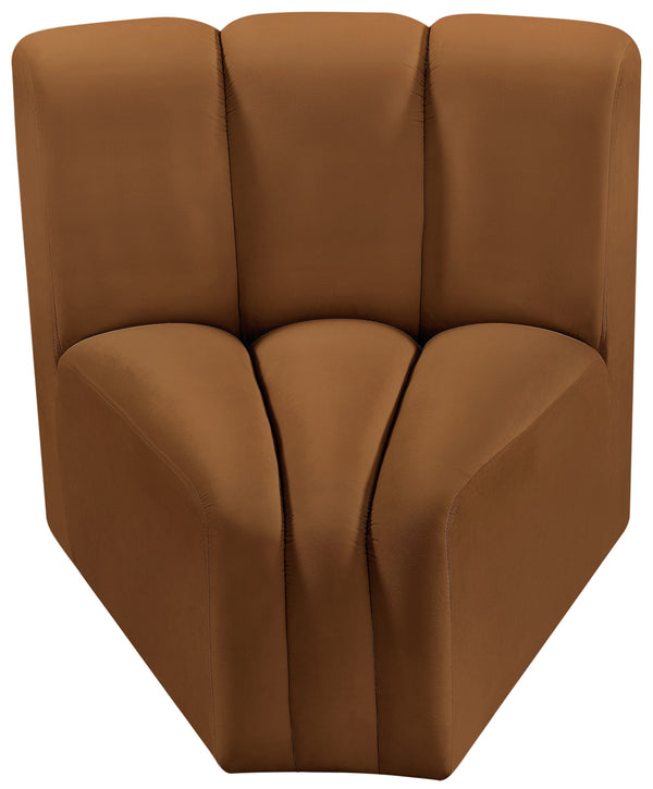 Arc Saddle Velvet Curved Corner 103Saddle-CC Meridian Furniture