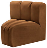 Arc Saddle Velvet Curved Corner 103Saddle-CC Meridian Furniture