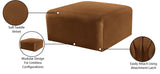 Arc Saddle Velvet Ottoman 103Saddle-Ott Meridian Furniture