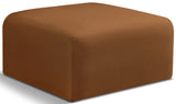 Arc Saddle Velvet Ottoman 103Saddle-Ott Meridian Furniture