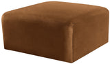 Arc Saddle Velvet Ottoman 103Saddle-Ott Meridian Furniture