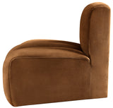 Arc Saddle Velvet Reverse Corner 103Saddle-RC Meridian Furniture