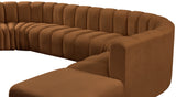 Arc Saddle Velvet Modular Sofa 103Saddle-S10A Meridian Furniture