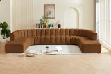Arc Saddle Velvet Modular Sofa 103Saddle-S10A Meridian Furniture