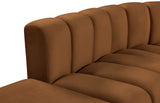 Arc Saddle Velvet Modular Sofa 103Saddle-S10A Meridian Furniture