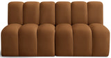 Arc Saddle Velvet Modular Sofa 103Saddle-S2A Meridian Furniture