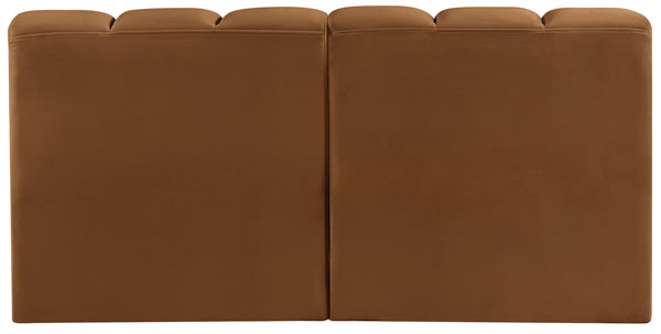 Arc Saddle Velvet Modular Sofa 103Saddle-S2A Meridian Furniture