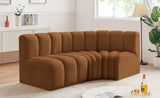 Arc Saddle Velvet Modular Sofa 103Saddle-S3A Meridian Furniture