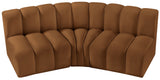 Arc Saddle Velvet Modular Sofa 103Saddle-S3B Meridian Furniture