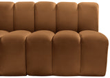 Arc Saddle Velvet Modular Sofa 103Saddle-S3B Meridian Furniture