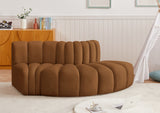 Arc Saddle Velvet Modular Sofa 103Saddle-S3E Meridian Furniture