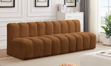 Arc Saddle Velvet Modular Sofa 103Saddle-S3F Meridian Furniture