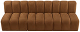 Arc Saddle Velvet Modular Sofa 103Saddle-S3F Meridian Furniture