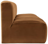 Arc Saddle Velvet Modular Sofa 103Saddle-S3F Meridian Furniture