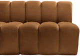 Arc Saddle Velvet Modular Sofa 103Saddle-S3F Meridian Furniture