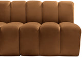 Arc Saddle Velvet Modular Sofa 103Saddle-S4A Meridian Furniture