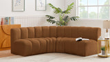 Arc Saddle Velvet Modular Sofa 103Saddle-S4B Meridian Furniture