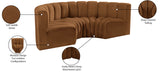 Arc Saddle Velvet Modular Sofa 103Saddle-S4C Meridian Furniture