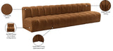 Arc Saddle Velvet Modular Sofa 103Saddle-S4E Meridian Furniture