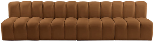 Arc Saddle Velvet Modular Sofa 103Saddle-S4E Meridian Furniture