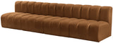 Arc Saddle Velvet Modular Sofa 103Saddle-S4E Meridian Furniture