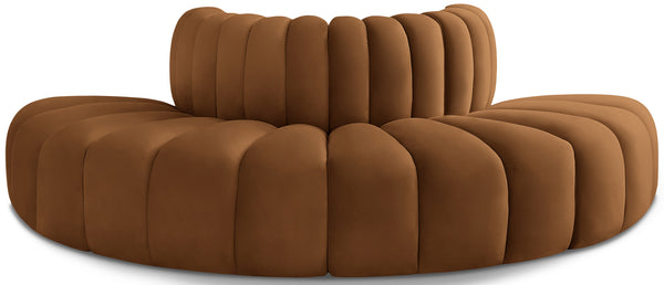 Arc Saddle Velvet Modular Sofa 103Saddle-S4G Meridian Furniture