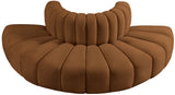 Arc Saddle Velvet Modular Sofa 103Saddle-S4G Meridian Furniture