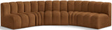 Arc Saddle Velvet Modular Sofa 103Saddle-S5A Meridian Furniture