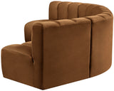 Arc Saddle Velvet Modular Sofa 103Saddle-S5A Meridian Furniture