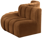 Arc Saddle Velvet Modular Sofa 103Saddle-S5B Meridian Furniture