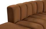 Arc Saddle Velvet Modular Sofa 103Saddle-S5C Meridian Furniture