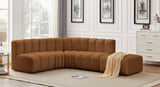 Arc Saddle Velvet Modular Sofa 103Saddle-S5C Meridian Furniture