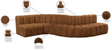 Arc Saddle Velvet Modular Sofa 103Saddle-S6A Meridian Furniture