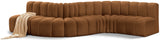 Arc Saddle Velvet Modular Sofa 103Saddle-S6A Meridian Furniture