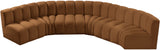 Arc Saddle Velvet Modular Sofa 103Saddle-S6B Meridian Furniture