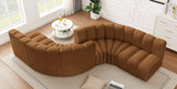 Arc Saddle Velvet Modular Sofa 103Saddle-S6D Meridian Furniture