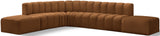 Arc Saddle Velvet Modular Sofa 103Saddle-S7A Meridian Furniture