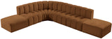 Arc Saddle Velvet Modular Sofa 103Saddle-S7A Meridian Furniture