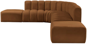 Arc Saddle Velvet Modular Sofa 103Saddle-S7A Meridian Furniture