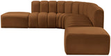 Arc Saddle Velvet Modular Sofa 103Saddle-S7A Meridian Furniture