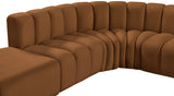 Arc Saddle Velvet Modular Sofa 103Saddle-S7A Meridian Furniture