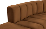 Arc Saddle Velvet Modular Sofa 103Saddle-S7A Meridian Furniture