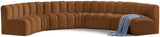 Arc Saddle Velvet Modular Sofa 103Saddle-S7B Meridian Furniture