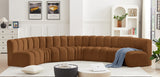 Arc Saddle Velvet Modular Sofa 103Saddle-S7B Meridian Furniture