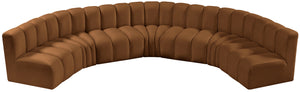 Arc Saddle Velvet Modular Sofa 103Saddle-S7B Meridian Furniture